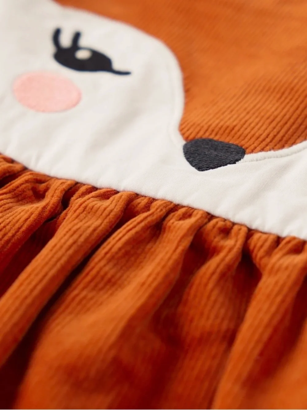 Gymboree Girls ‘Autumn Adventures’ Corduroy Fox Jumper and Tights Size 6